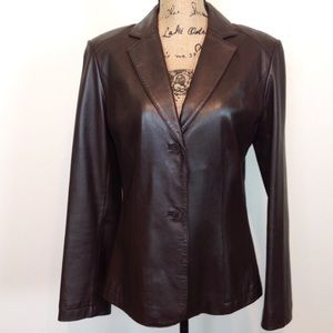 VS2 Leather Blazer Size M